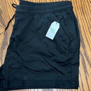 Time and Tru Pull-On Black Stretch Relaxed fit Shorts Size XXL